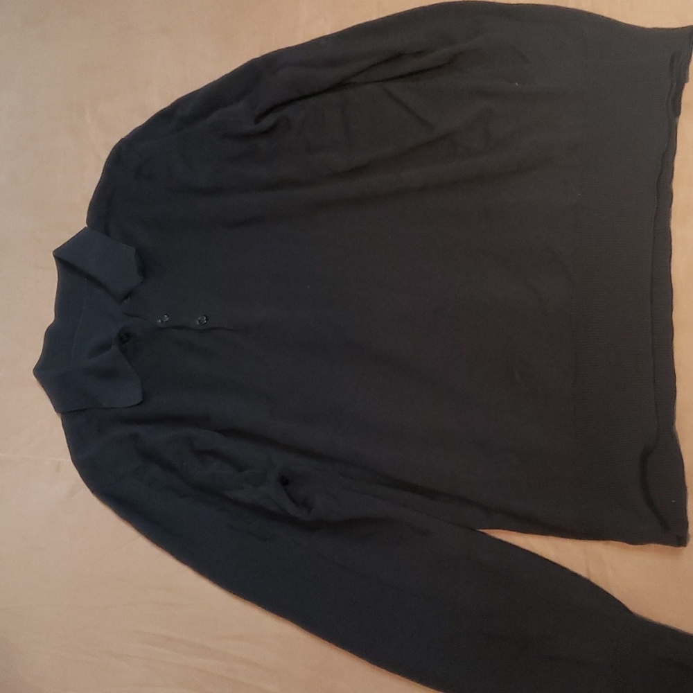 Black collared sweater